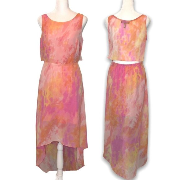 Jessica Simpson S Charleston Dress Sheer Open Back - Picture 6 of 9